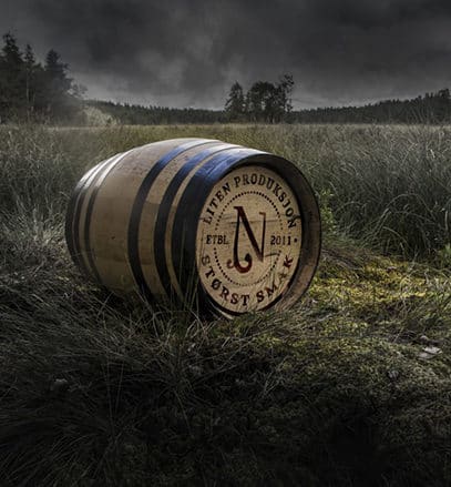 A barrel in the fields